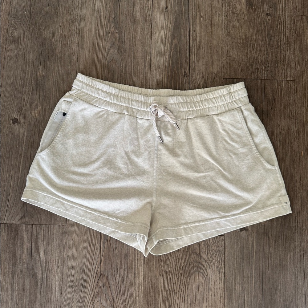 Vuori Women's Athletic Cream Shorts